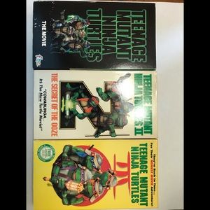 Teenage Mutant Ninja Turtles Movies VHS 1, 2, & 3